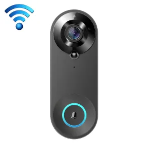 1080P Smart Doorbell with 150 Degree Wide Angle | Black