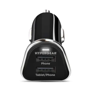 17W Dual USB Car Charger | Black