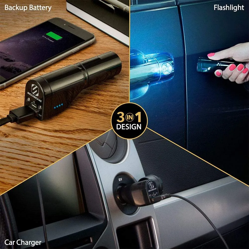 3-in-1 Power bank with Emergency Flashlight GoBat™ 2600