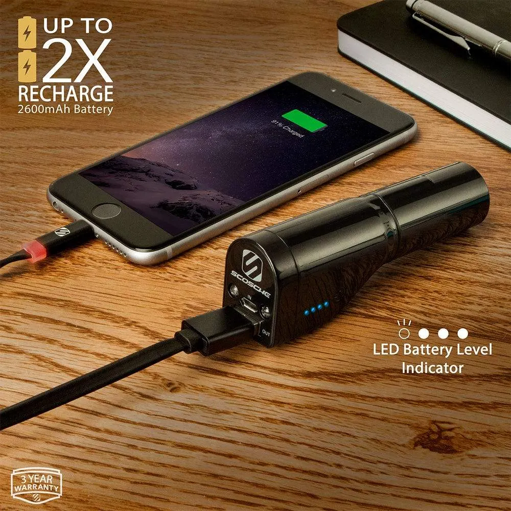 3-in-1 Power bank with Emergency Flashlight GoBat™ 2600