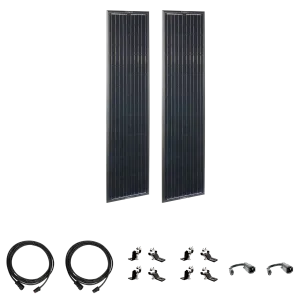 Airstream OBSIDIAN® SERIES 180 Watt Long Solar Panel Expansion Kit