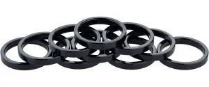 Alloy Headset Spacer, Diameter: 1-1/8", Height: 5mm, Black, 10 Pack