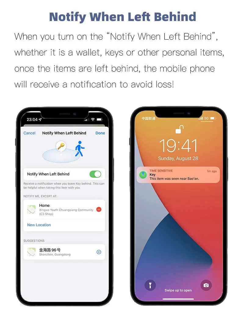 Anti-loss device pet  kid older  item finder location tracker (iOS only) Petfon N7