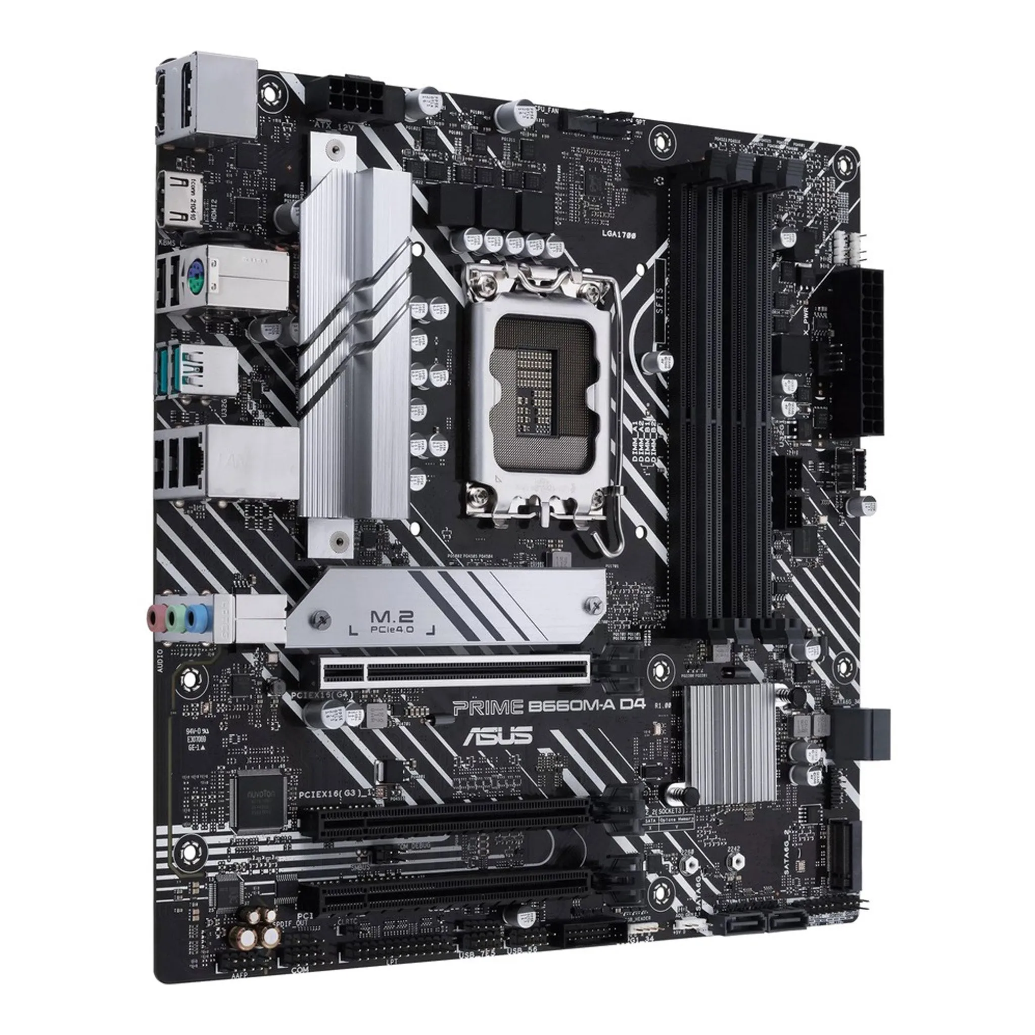 ASUS PRIME B660M-A D4 Intel B660M LGA1700 Micro ATX Desktop Motherboard
