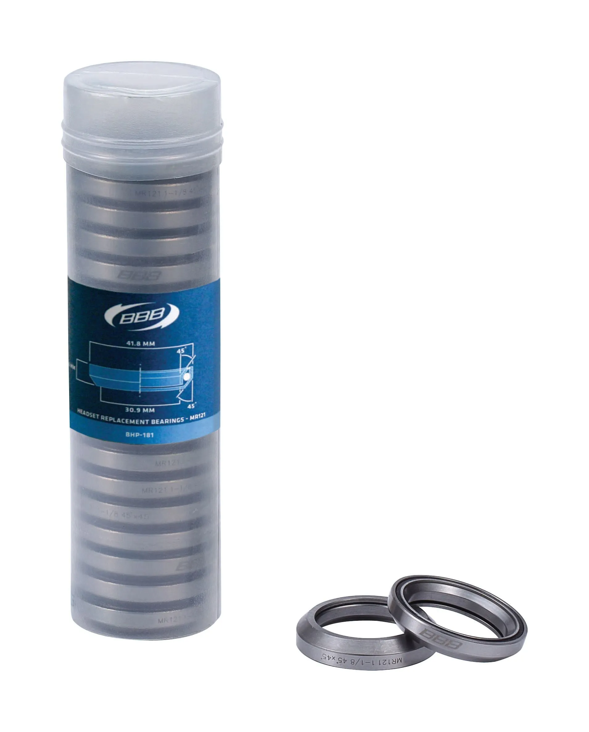 BBB BHP-181 - HEADSET BEARINGS ( 1.1/8, 41.8-8MM 45 DEGREE-45 DEGREE)