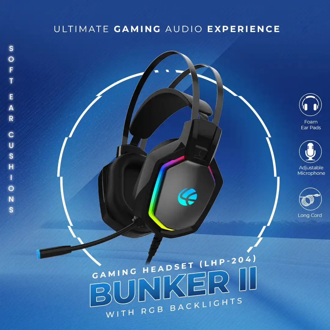 Bunker II Champ Gaming Headset 3.5mm USB Jack (LHP-204)