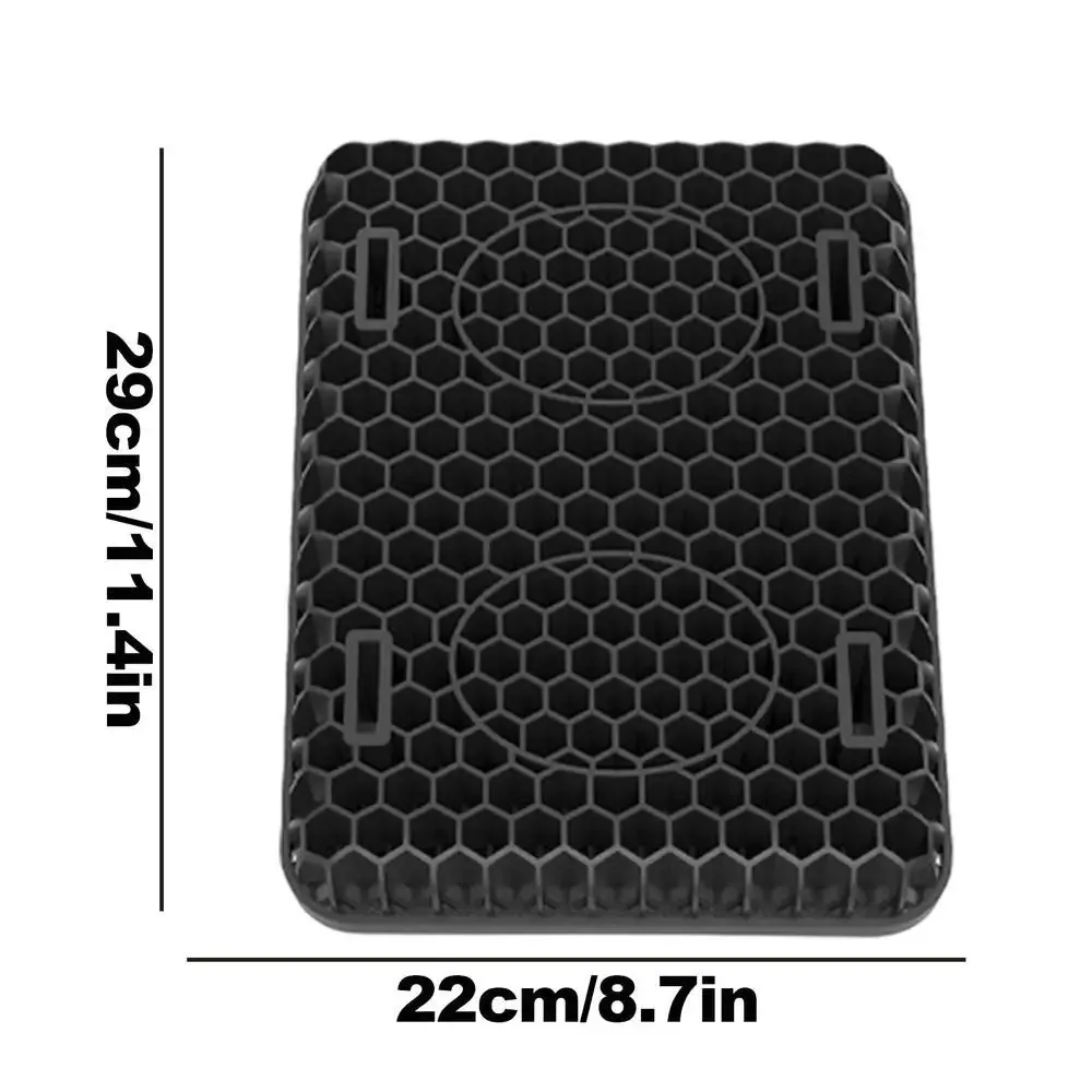 Comfortable Motorcycle Seat Shock Absorption Pad - 3D Honeycomb Breathable Cushion for Riding & Cycling Accessories