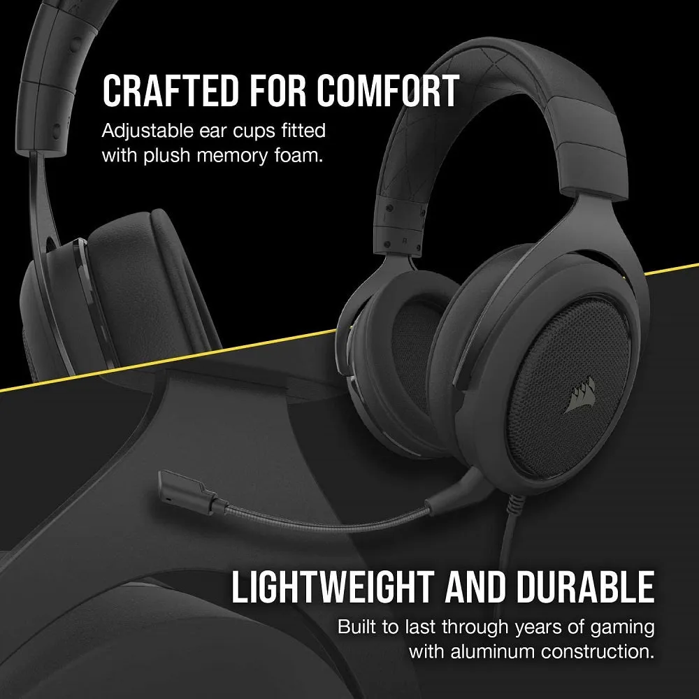 Corsair Headset HS50 Pro Stereo Gaming Headset for Playstation 4 and Mobile - Carbon