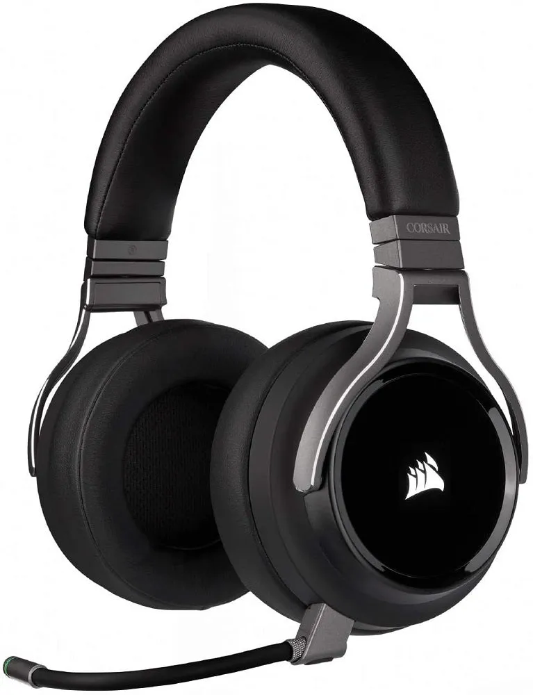 Corsair Headset Virtuoso RGB Wireless Gaming Headset - High-Fidelity 7.1 Surround Sound w/Broadcast Quality Microphone - Memory Foam Earcups - 20 Hour Battery Life - Works with PC, PS5, PS4 (Carbon)