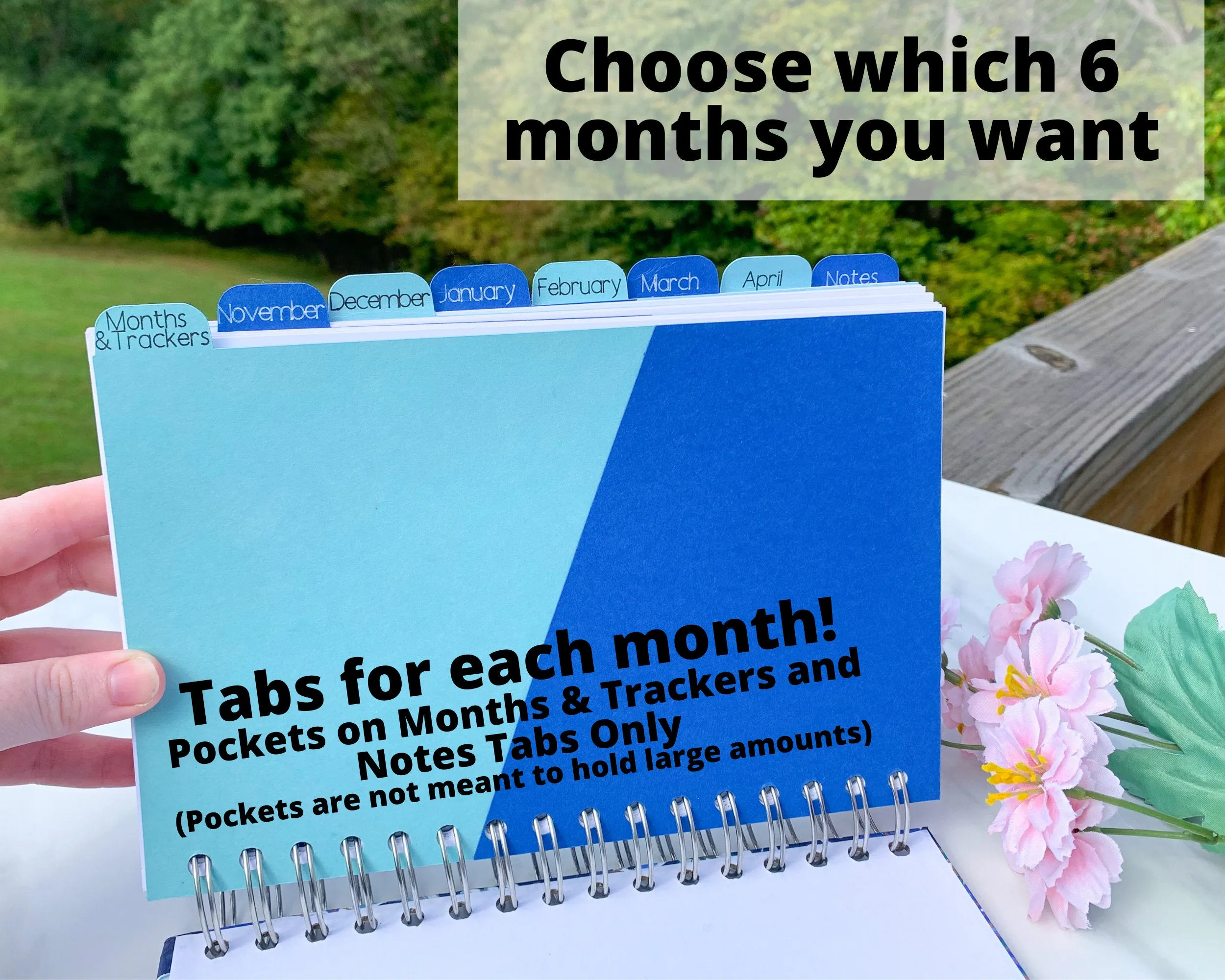 Dated Spiral Symptom Journal, 6 Month Daily Chronic Illness Pain Diary Log for Spoonies, Customizable