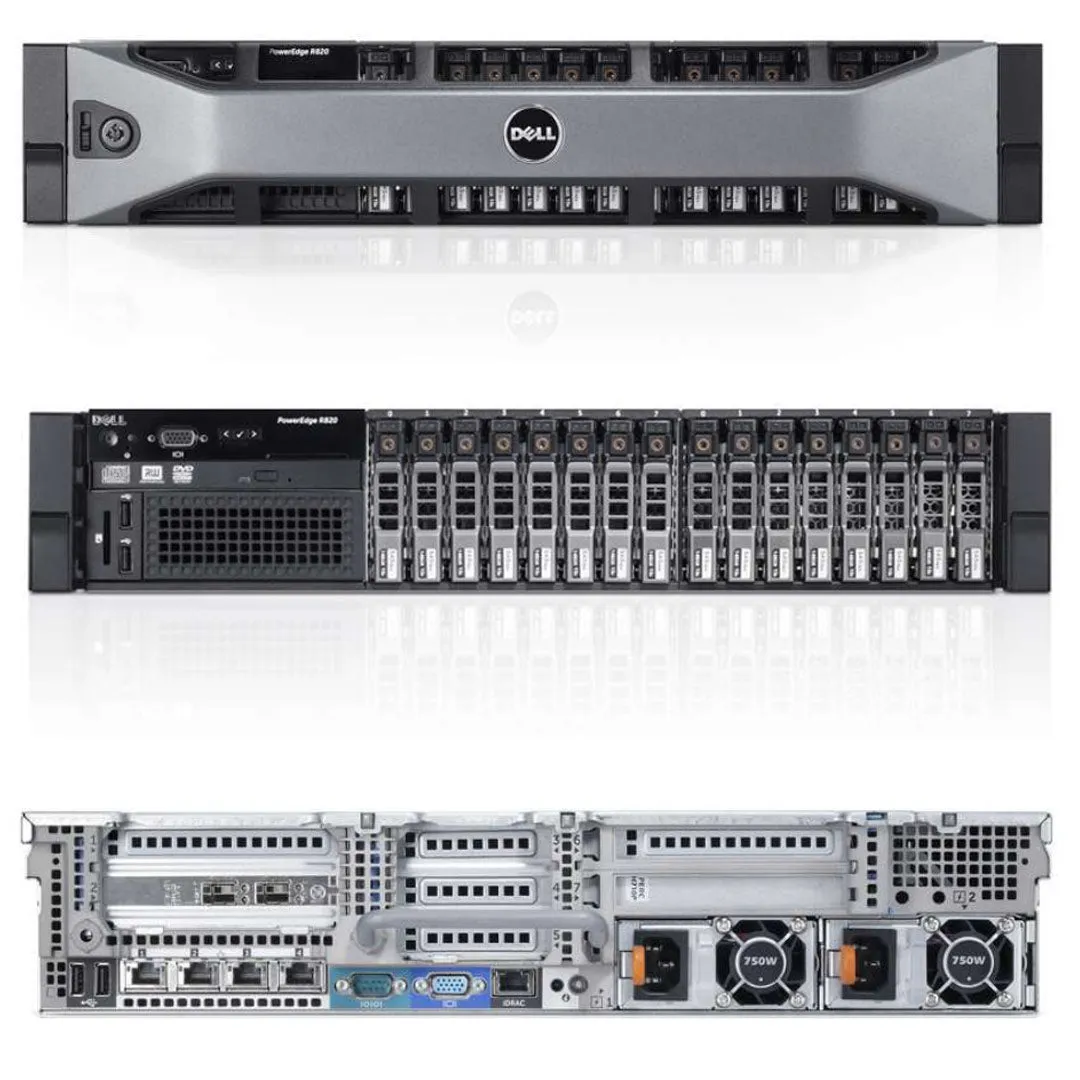 Dell PowerEdge R820 Rack Server Chassis (8x2.5"   4x Express Flash PCIe SSDs)