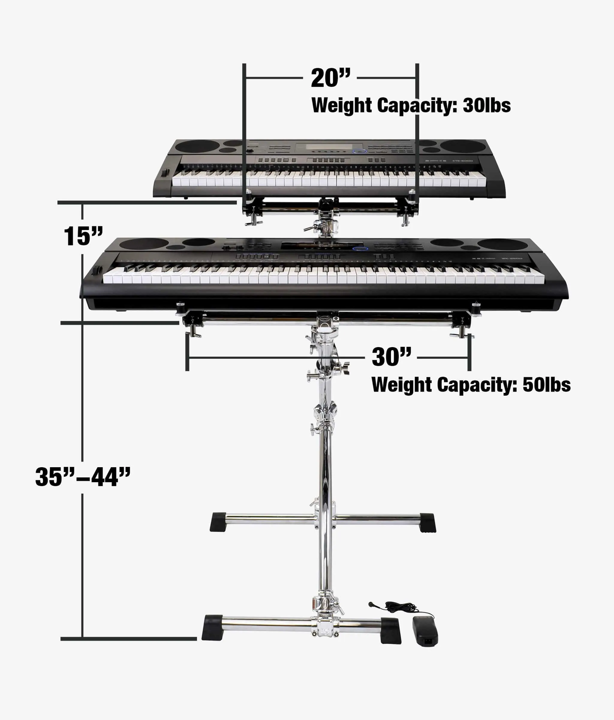 Gibraltar Keytree 2 Tier Keyboard Stand