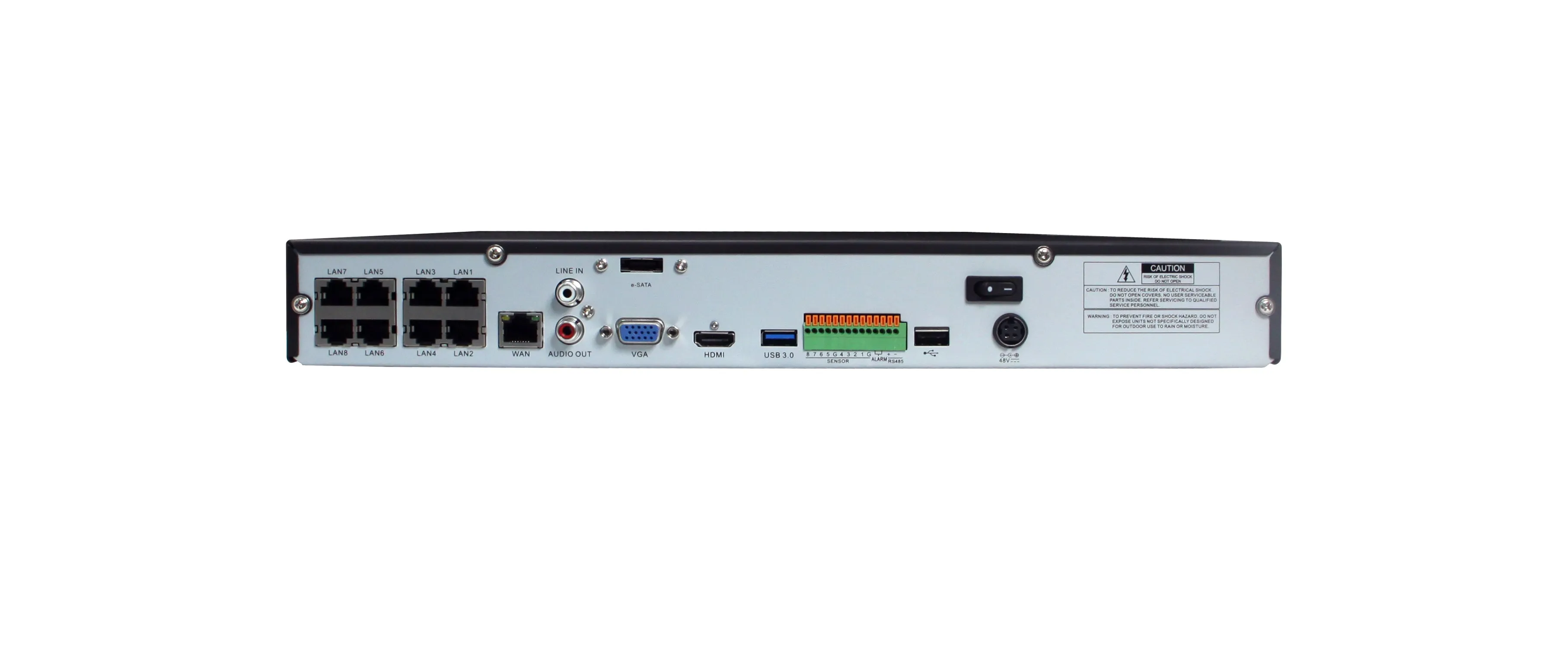 Infilux 8-Channel 4MP Surveillance Kit with 3.6mm Bullet IP Cameras