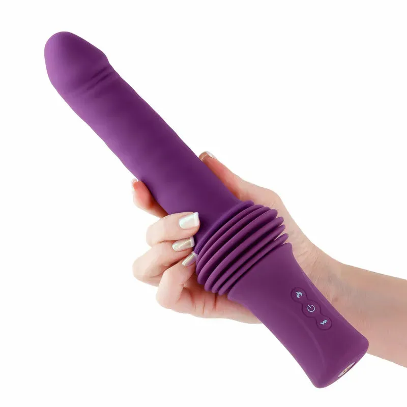 INYA Super Stroker -  -  36.8 cm USB Rechargeable Thrusting Vibrator with Remote Control & Stand