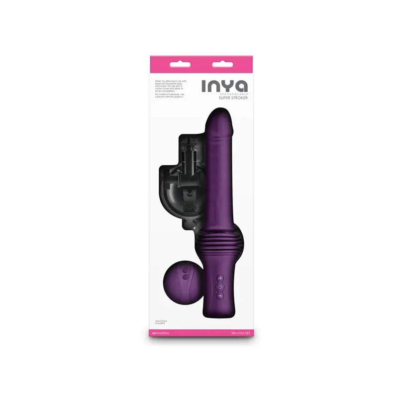 INYA Super Stroker -  -  36.8 cm USB Rechargeable Thrusting Vibrator with Remote Control & Stand