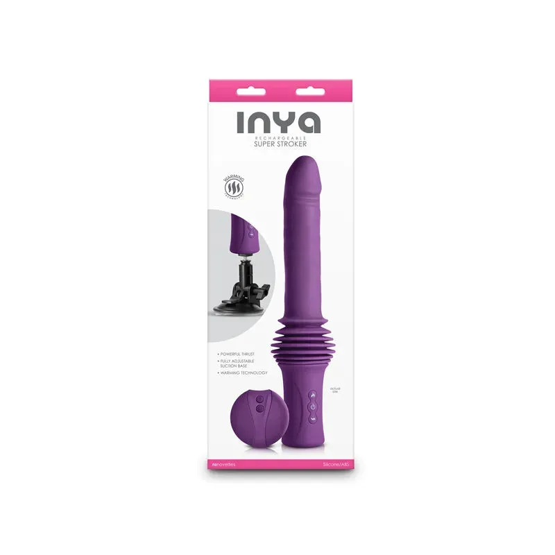 INYA Super Stroker -  -  36.8 cm USB Rechargeable Thrusting Vibrator with Remote Control & Stand