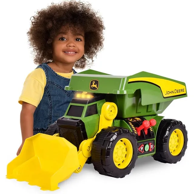 John Deere 2-in-1 Dig Rig with Lights, Sounds & Motor