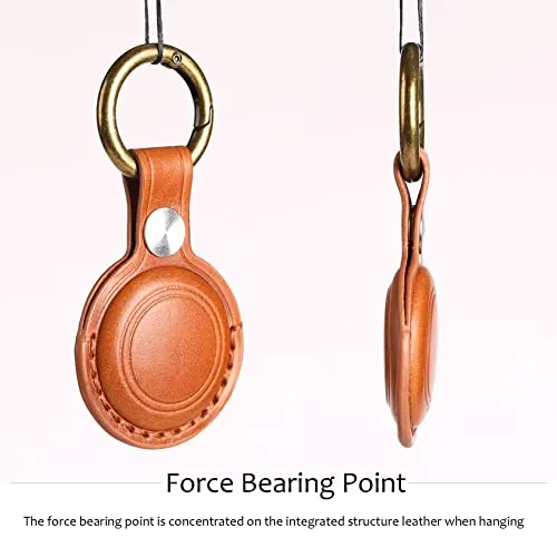 KEEPXYZ Genuine Leather Airtag Holder Suitable for Apple Airtag