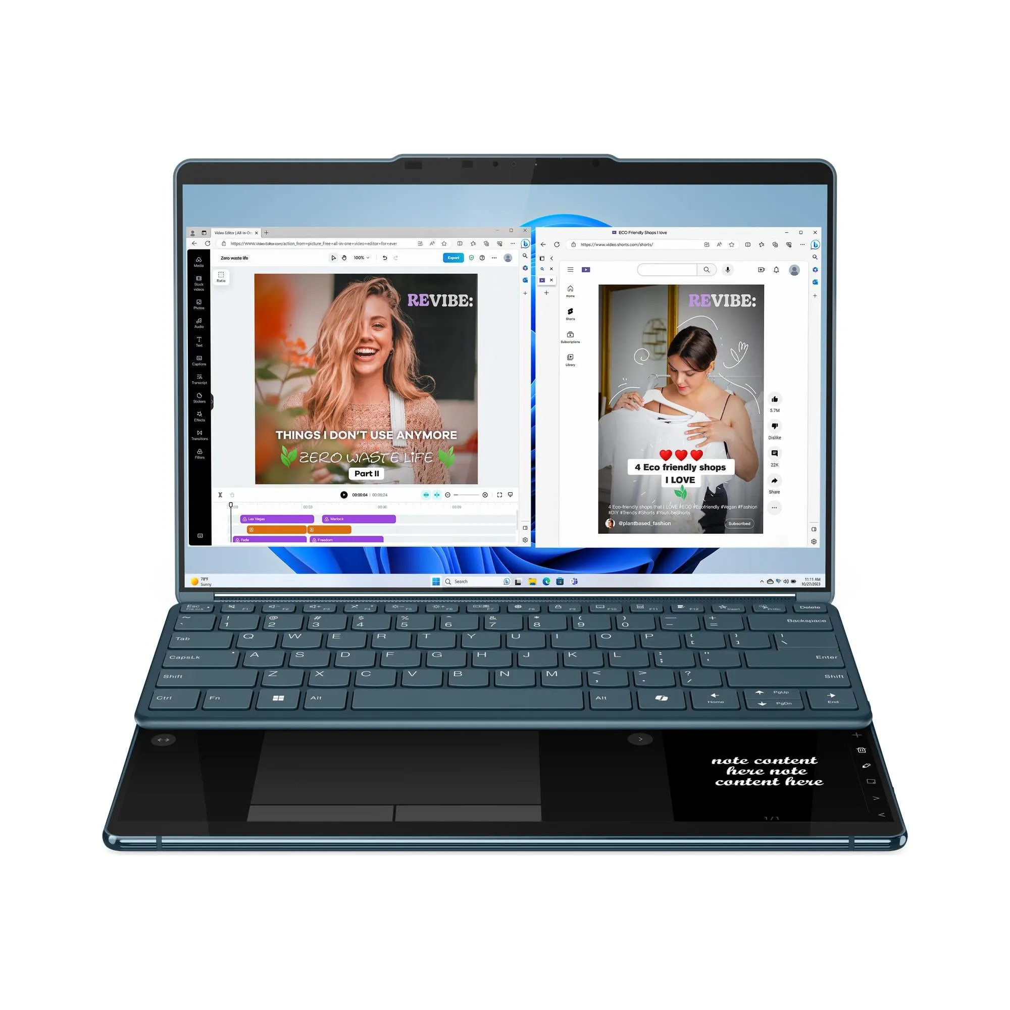 Lenovo Yoga Book 9i EVO 13.3" 2.8K 2-in-1 Laptop (Intel Core Ultra 7)[1TB]