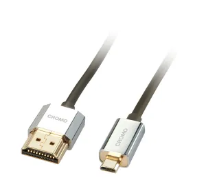 Lindy Cromo Slim High Speed Hdmi To Micro Hdmi Cable With Ethernet - Hdmi Cable With Ethernet - 2 M