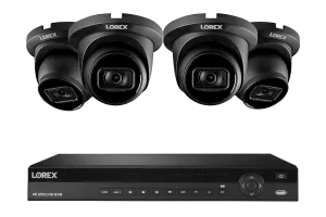 Lorex Nocturnal 3 4K 16-Channel 4TB Wired NVR System with Smart IP Dome Cameras, 30FPS Recording and Listen-in Audio