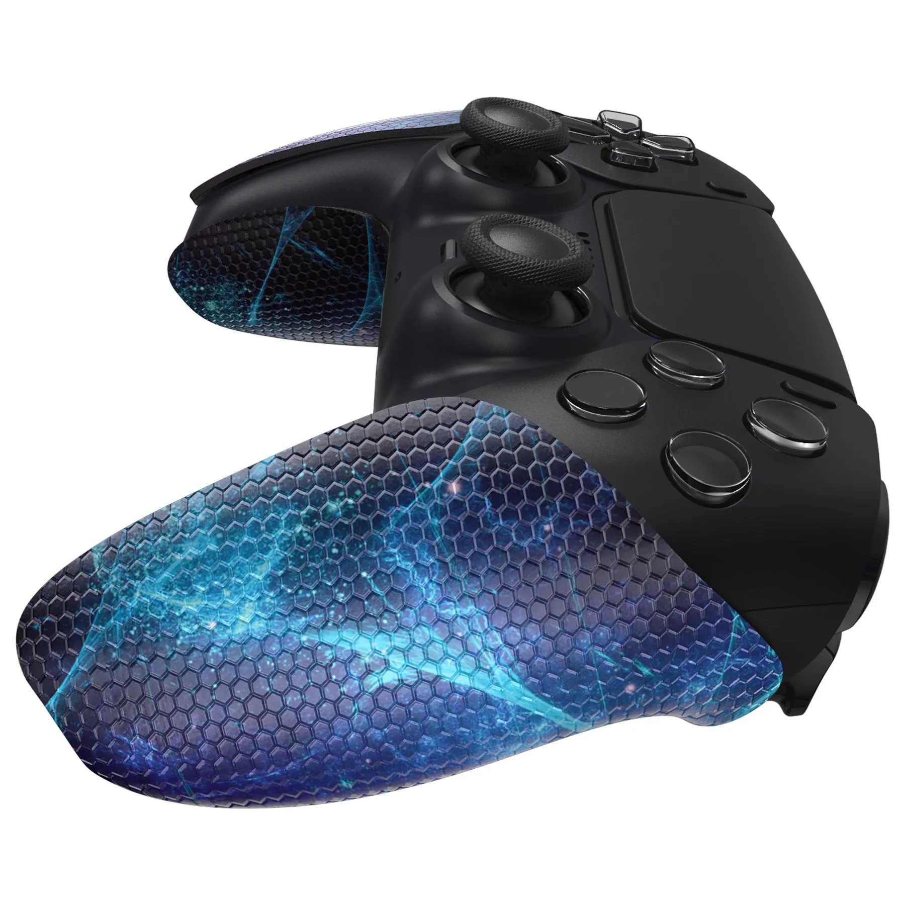 PlayVital Blue Nebula Anti-Skid Sweat-Absorbent Controller Grip for PS5 Controller - PFPJ132
