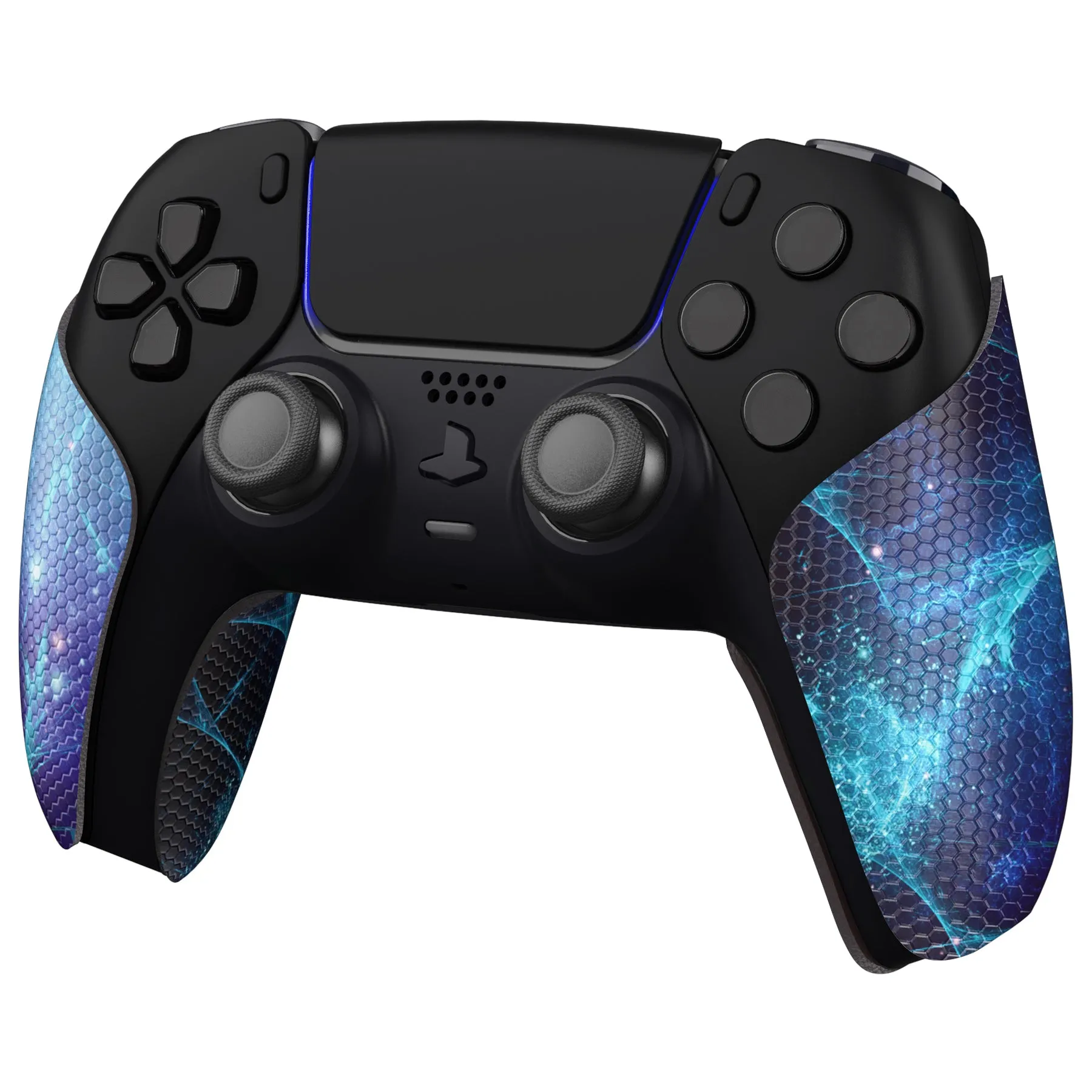 PlayVital Blue Nebula Anti-Skid Sweat-Absorbent Controller Grip for PS5 Controller - PFPJ132