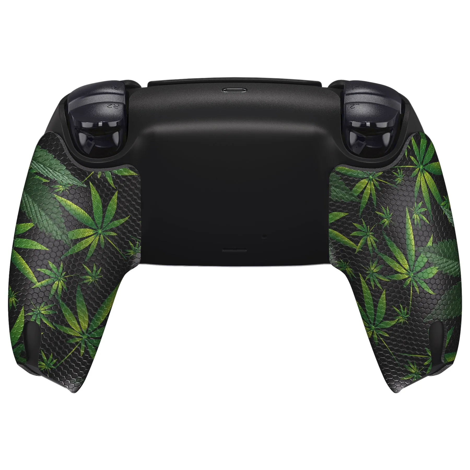 PlayVital Green Weeds Anti-Skid Sweat-Absorbent Controller Grip for PS5 Controller - PFPJ135