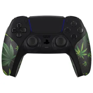 PlayVital Green Weeds Anti-Skid Sweat-Absorbent Controller Grip for PS5 Controller - PFPJ135