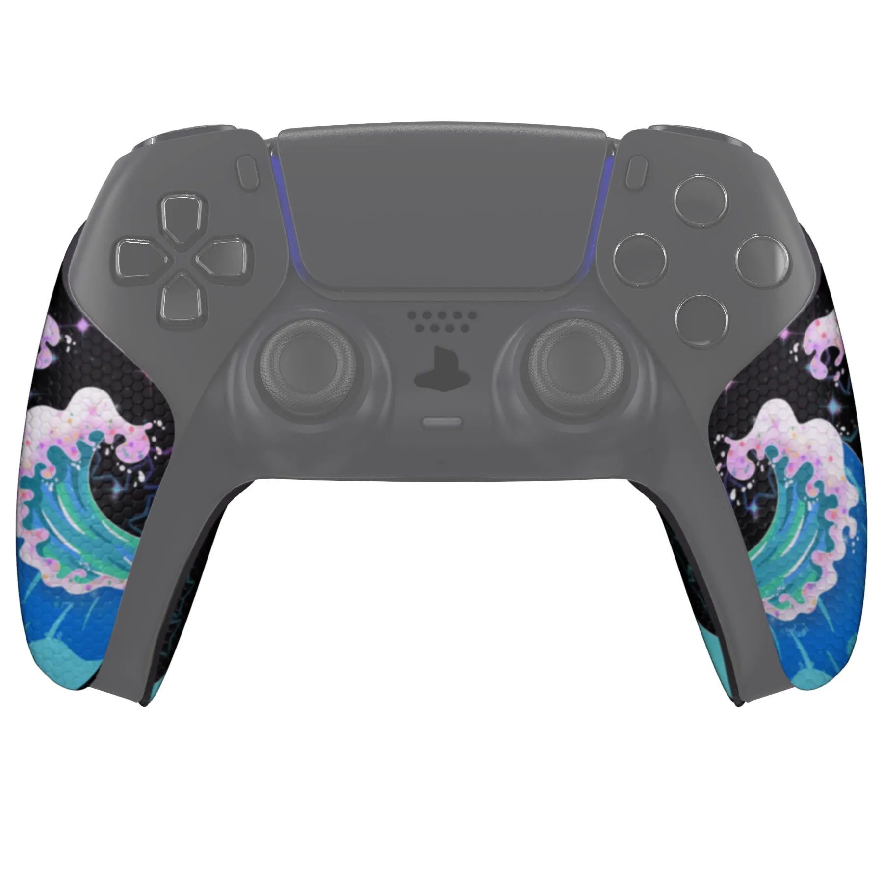 PlayVital Shimmering Waves Anti-Skid Sweat-Absorbent Controller Grip for PS5 Controller - PFPJ106