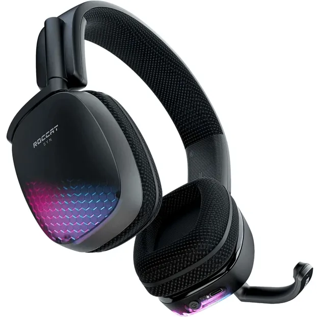 Roccat Syn Pro Air Wireless RGB Gaming Headset Headphones Microphone