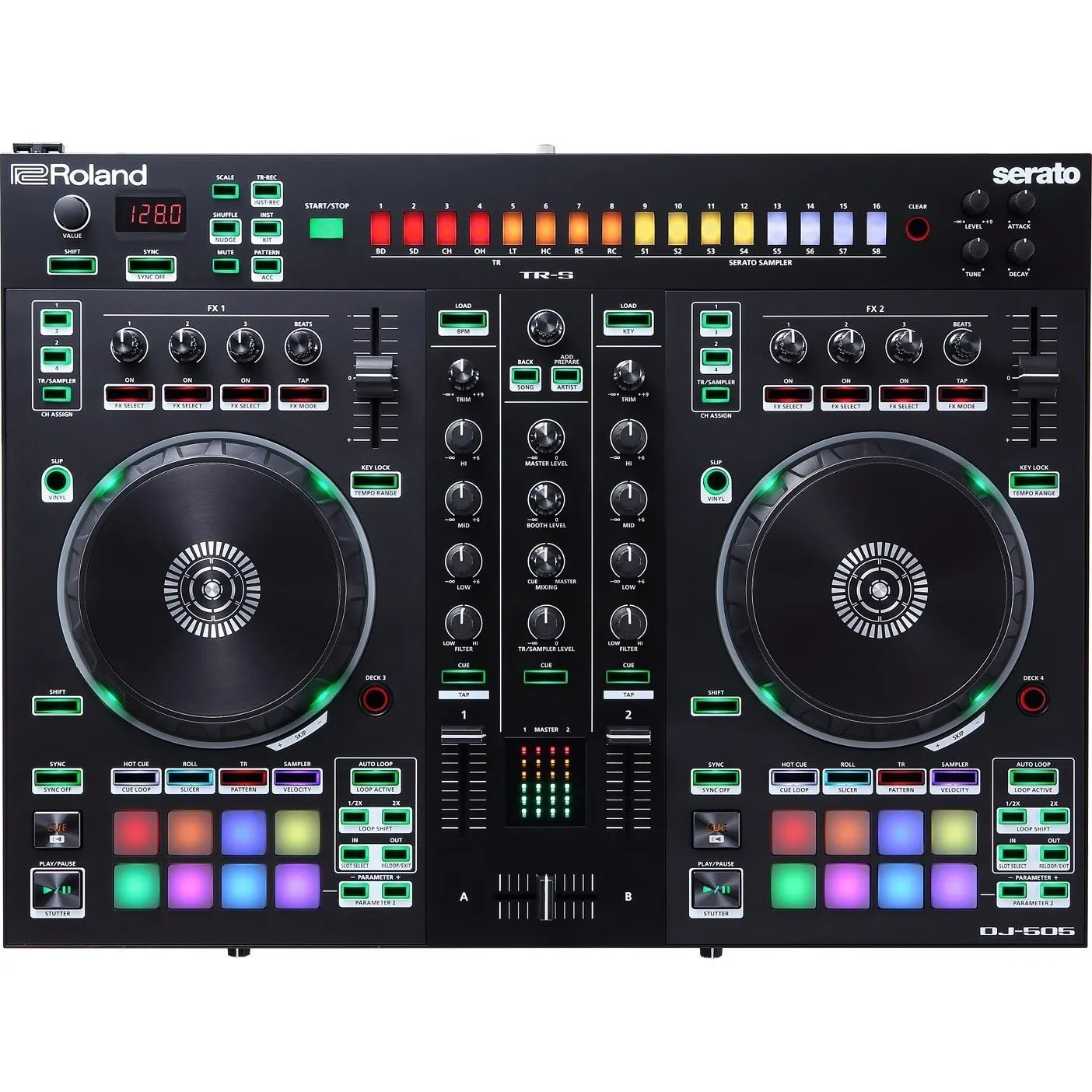 Roland DJ-505 DJ Controller & DJC-B2 Soft Case Bundle