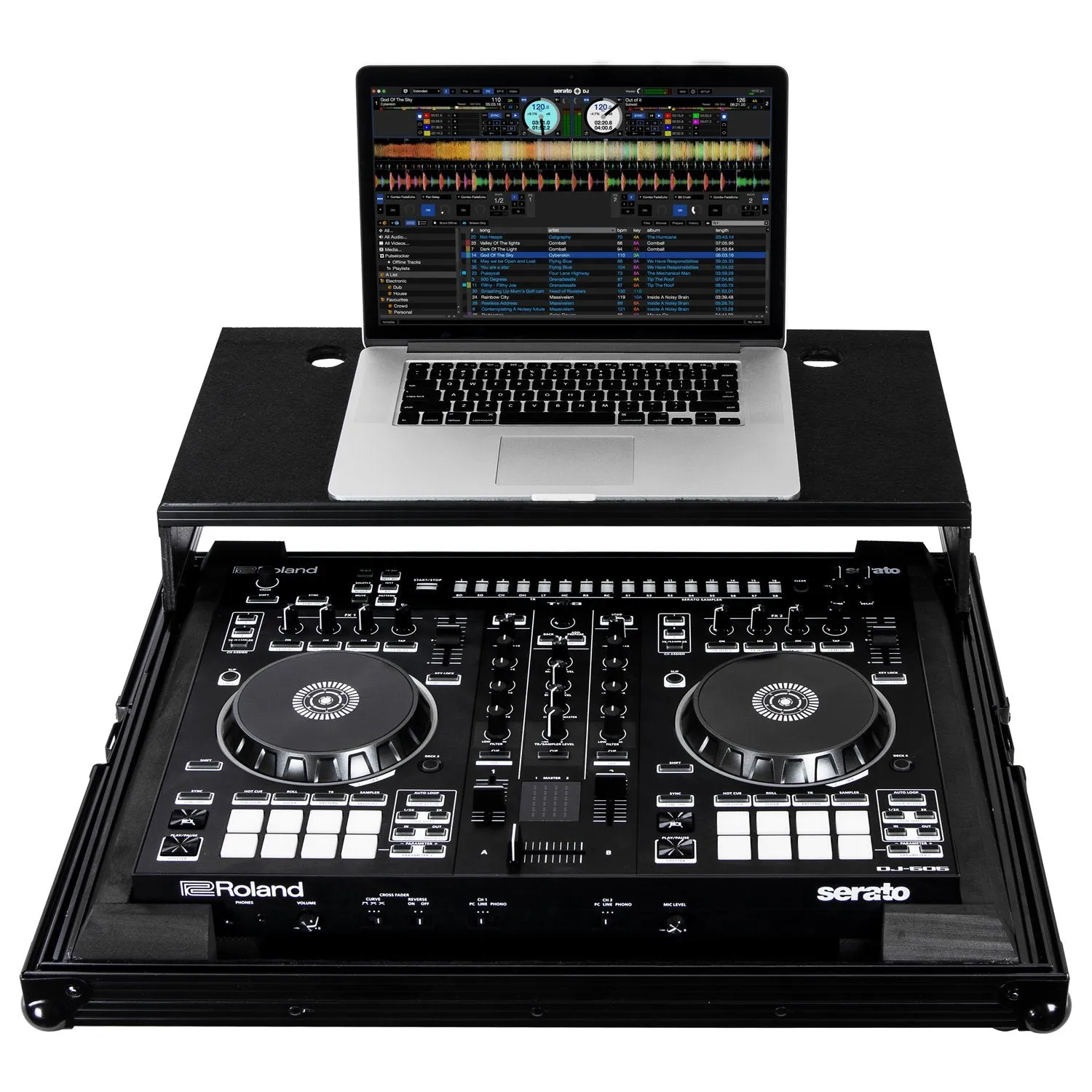Roland DJ-505 DJ Controller & FRGSDJ505BL Hard Case Bundle