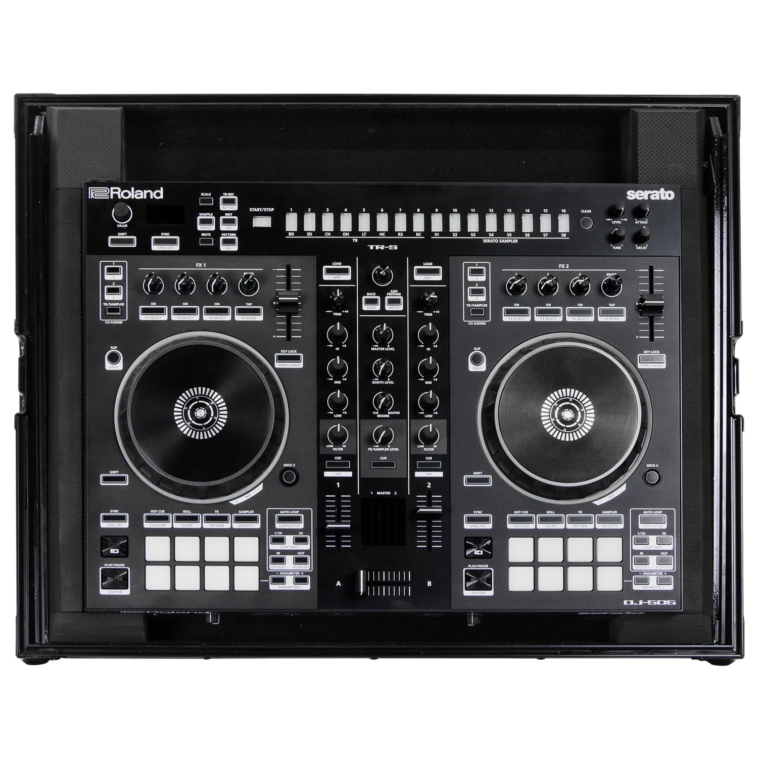 Roland DJ-505 DJ Controller & FRGSDJ505BL Hard Case Bundle