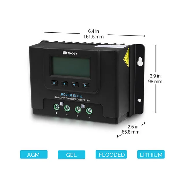 Rover Elite 20A MPPT Solar Charge Controller