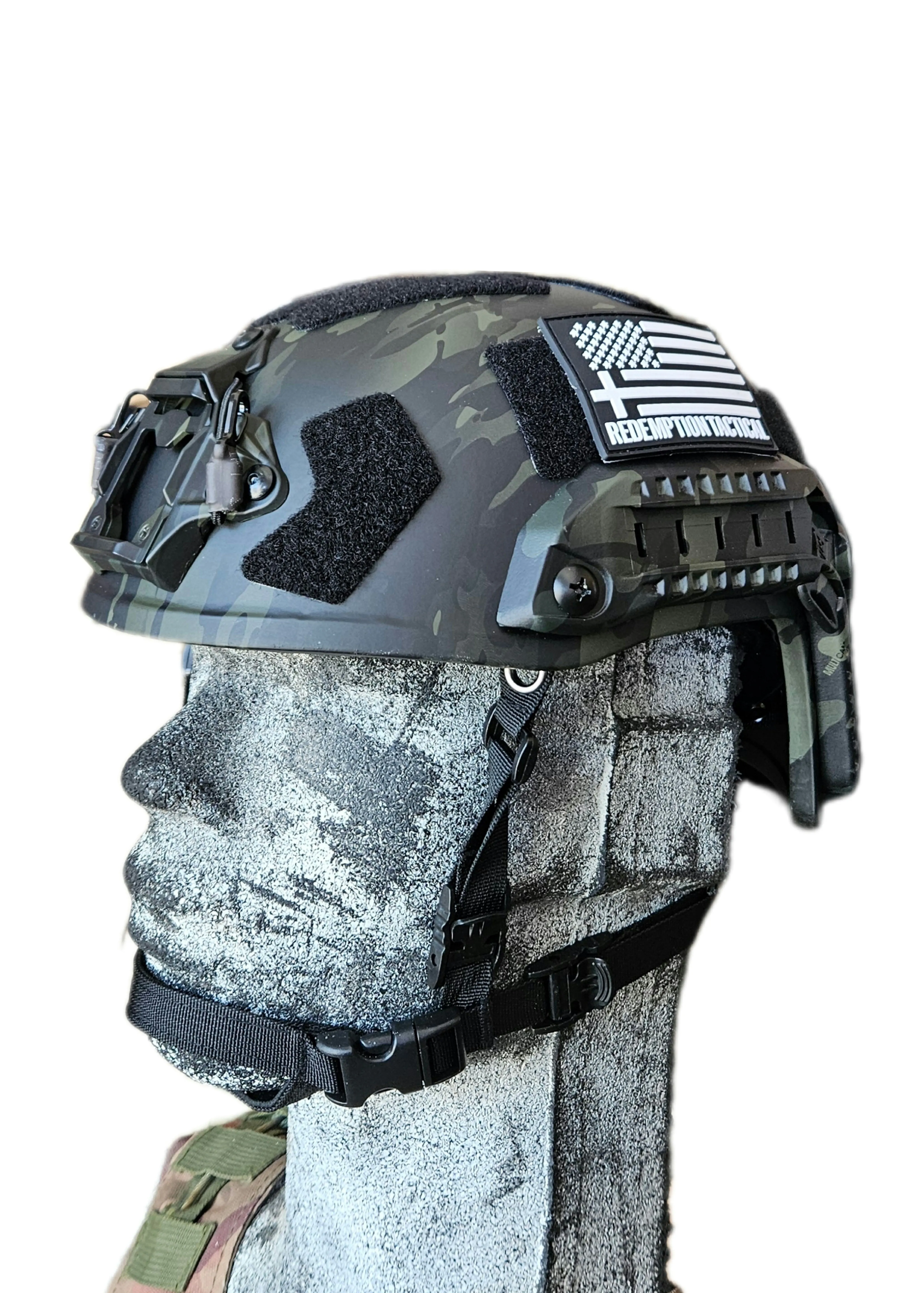 RT2 Ballistic High Cut Helmet: Tested to LEVEL IIIA (Included Arc Rails, Padding, Straps)
