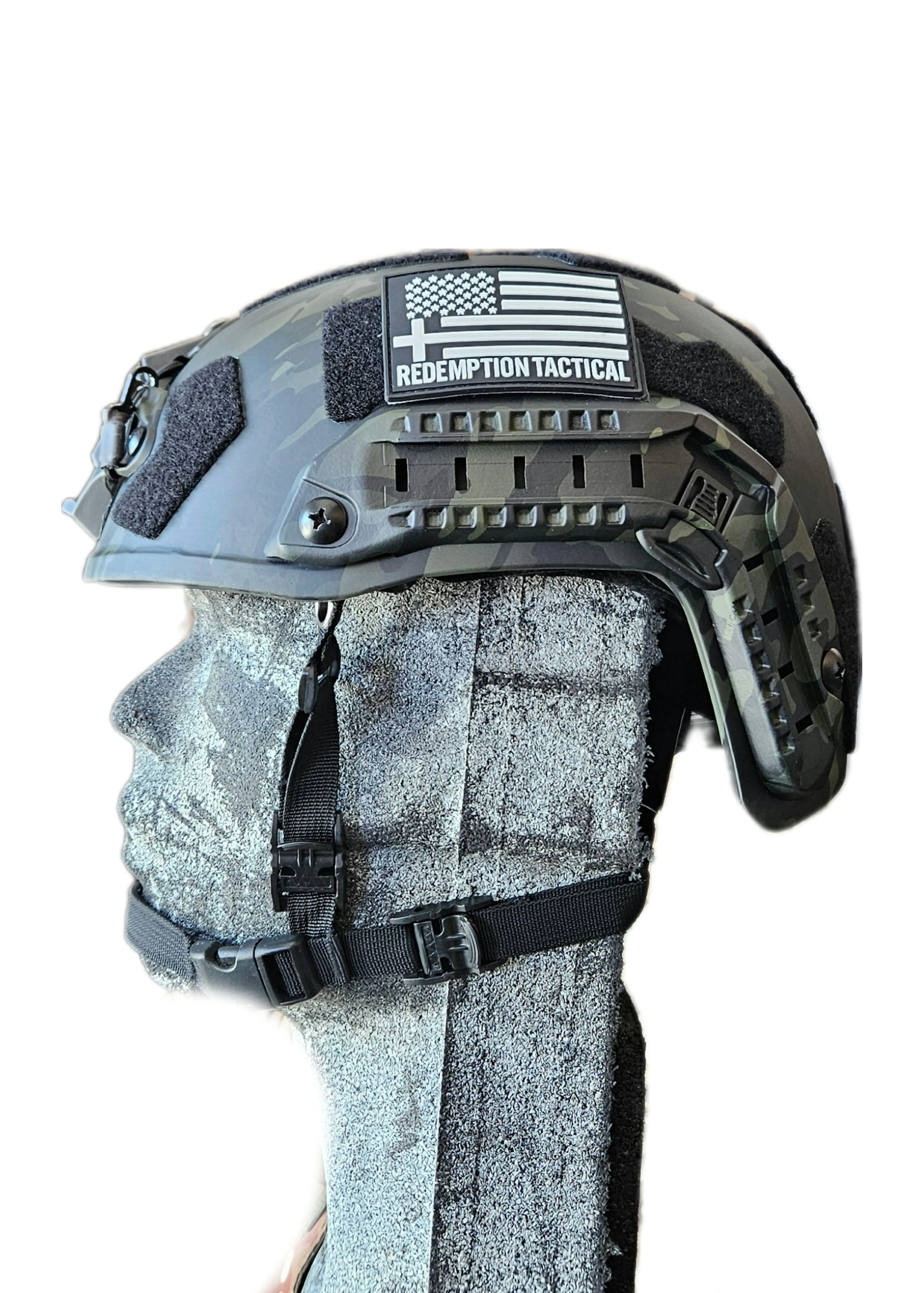 RT2 Ballistic High Cut Helmet: Tested to LEVEL IIIA (Included Arc Rails, Padding, Straps)