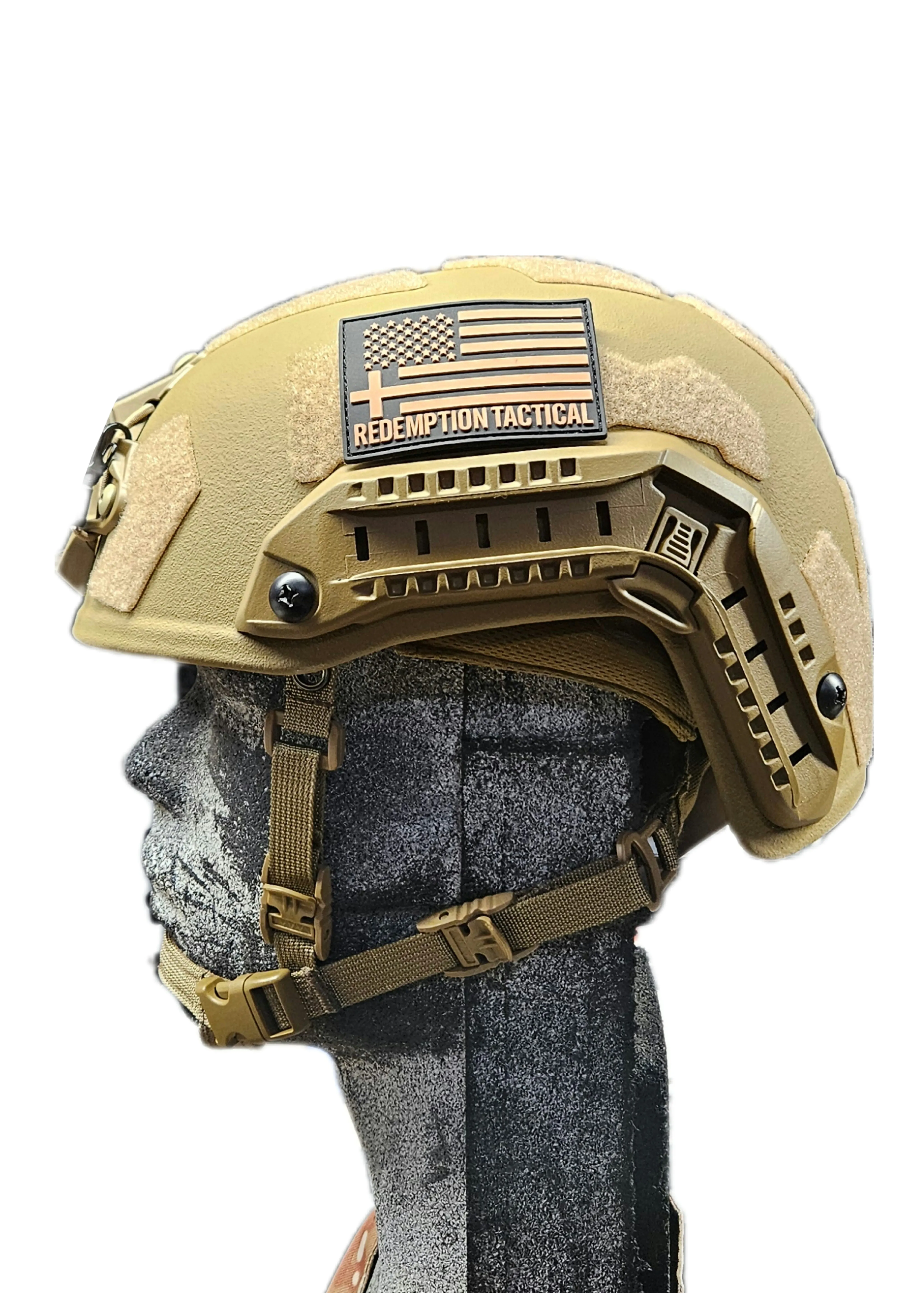RT2 Ballistic High Cut Helmet: Tested to LEVEL IIIA (Included Arc Rails, Padding, Straps)