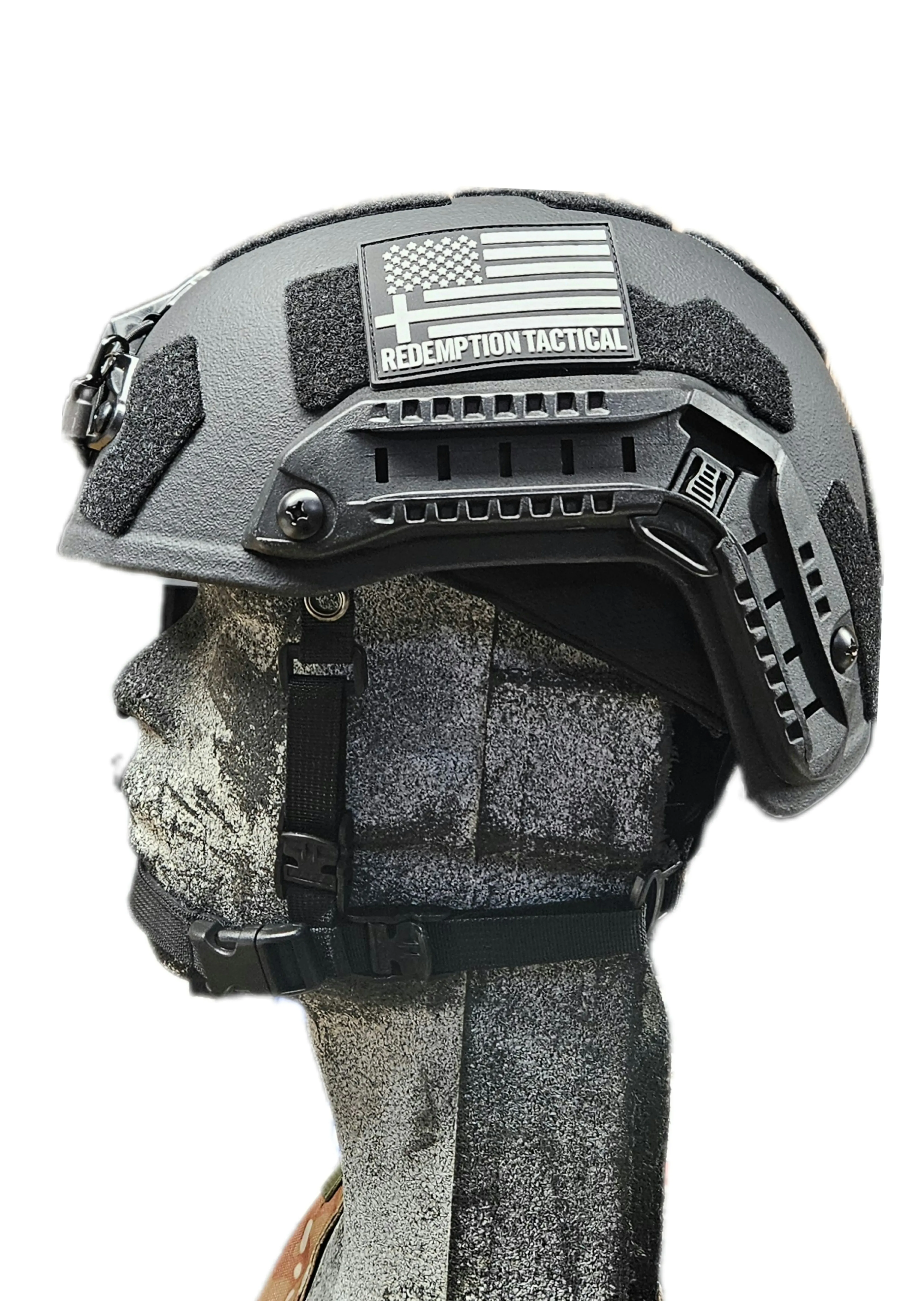 RT2 Ballistic High Cut Helmet: Tested to LEVEL IIIA (Included Arc Rails, Padding, Straps)