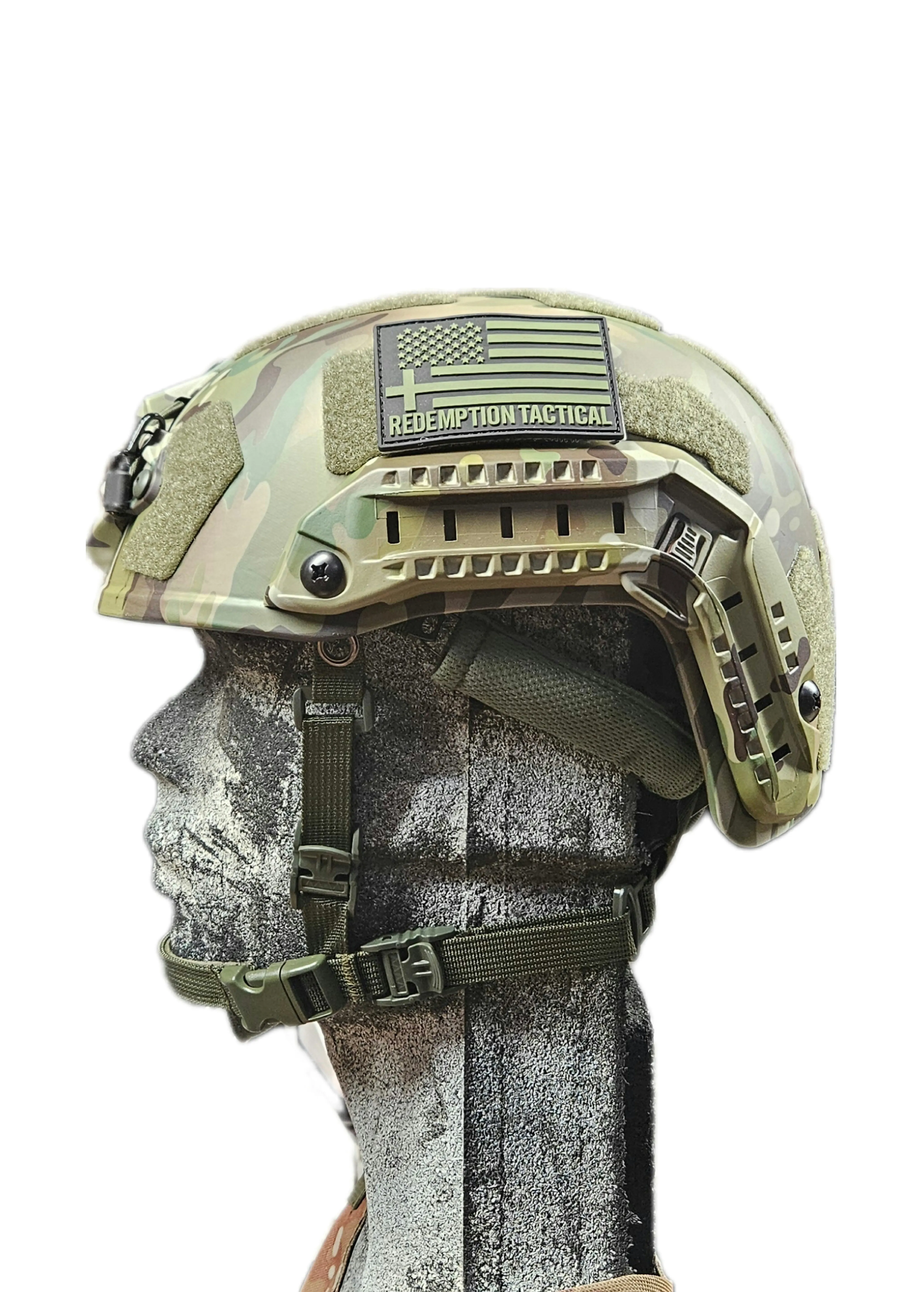 RT2 Ballistic High Cut Helmet: Tested to LEVEL IIIA (Included Arc Rails, Padding, Straps)
