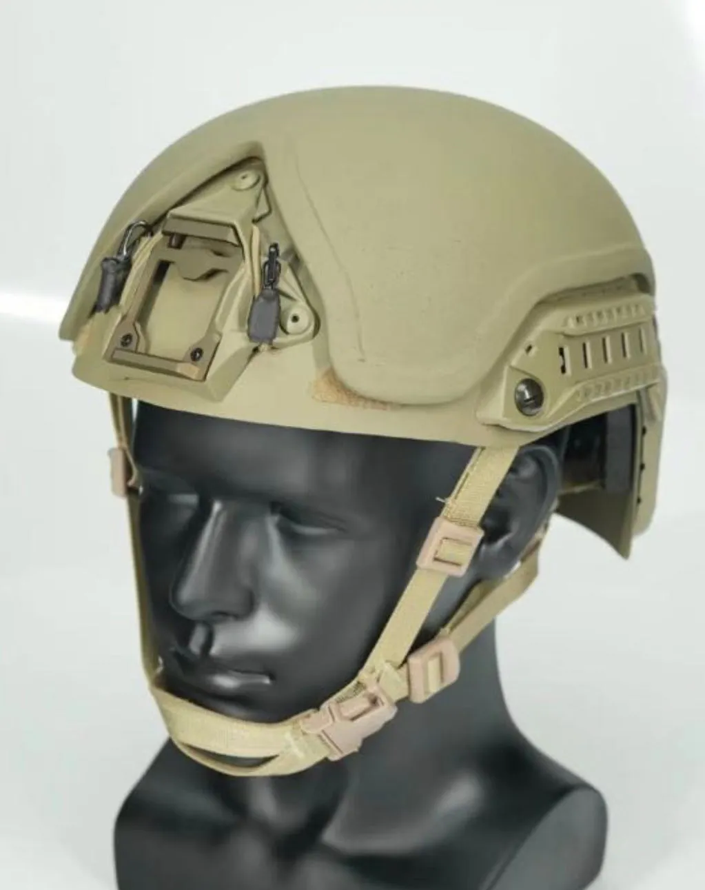 RT3 Helmet Rifle Rated Level 3 Ballistic High Cut Helmet: Tested to LEVEL III (Includes Arc Rails, Harness, Padding, Straps)