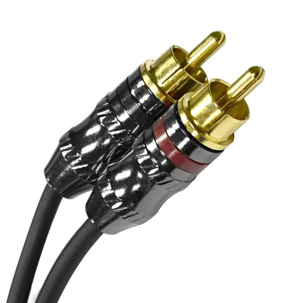 SA-Y6 - 6 Inch Splitter Patch Y Cable - 1 XLR Male to 2 RCA Male