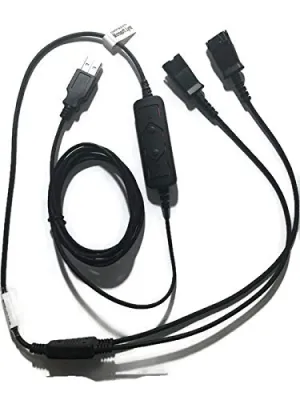 Starkey USB Y-Cord Training Adapter for All PLT QD Compatible Headsets for Use on Computers