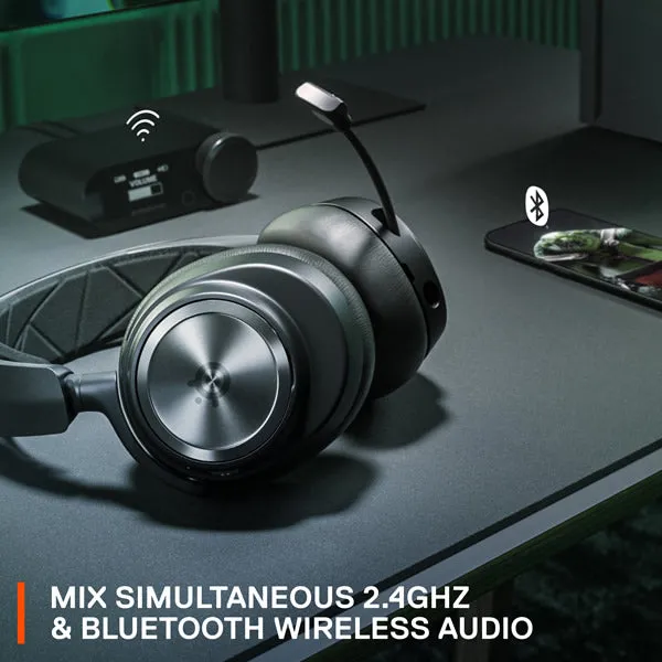 SteelSeries 61521 Arctis Nova Pro Wireless X High-Fidelity Gaming Audio with Active Noise Cancellation Gaming Headset - Black