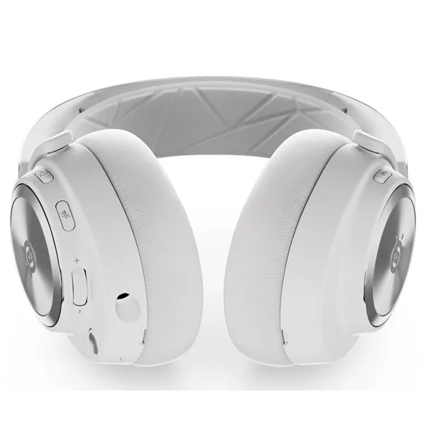 SteelSeries 61525 Arctis Nova Pro Wireless X High-Fidelity Gaming Audio with Active Noise Cancellation Gaming Headset - White