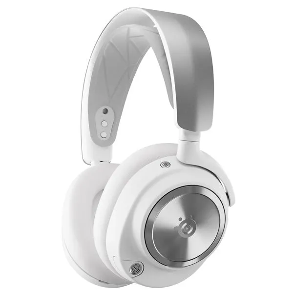 SteelSeries 61525 Arctis Nova Pro Wireless X High-Fidelity Gaming Audio with Active Noise Cancellation Gaming Headset - White