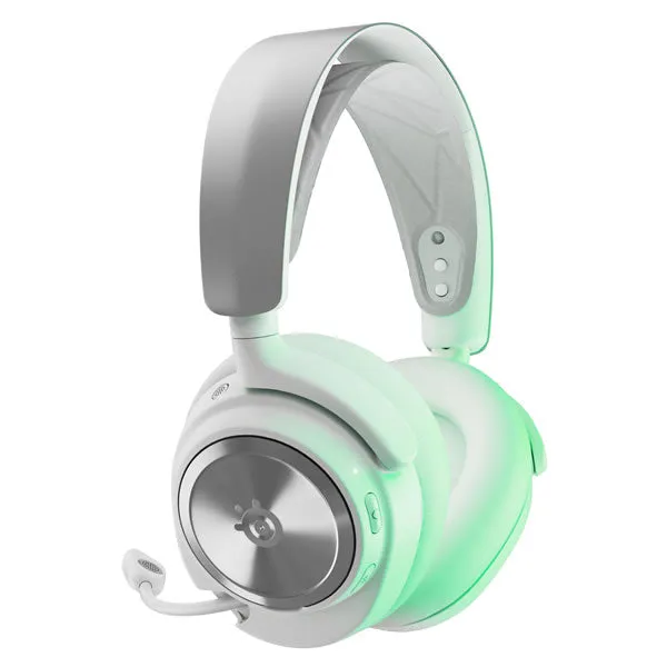 SteelSeries 61525 Arctis Nova Pro Wireless X High-Fidelity Gaming Audio with Active Noise Cancellation Gaming Headset - White