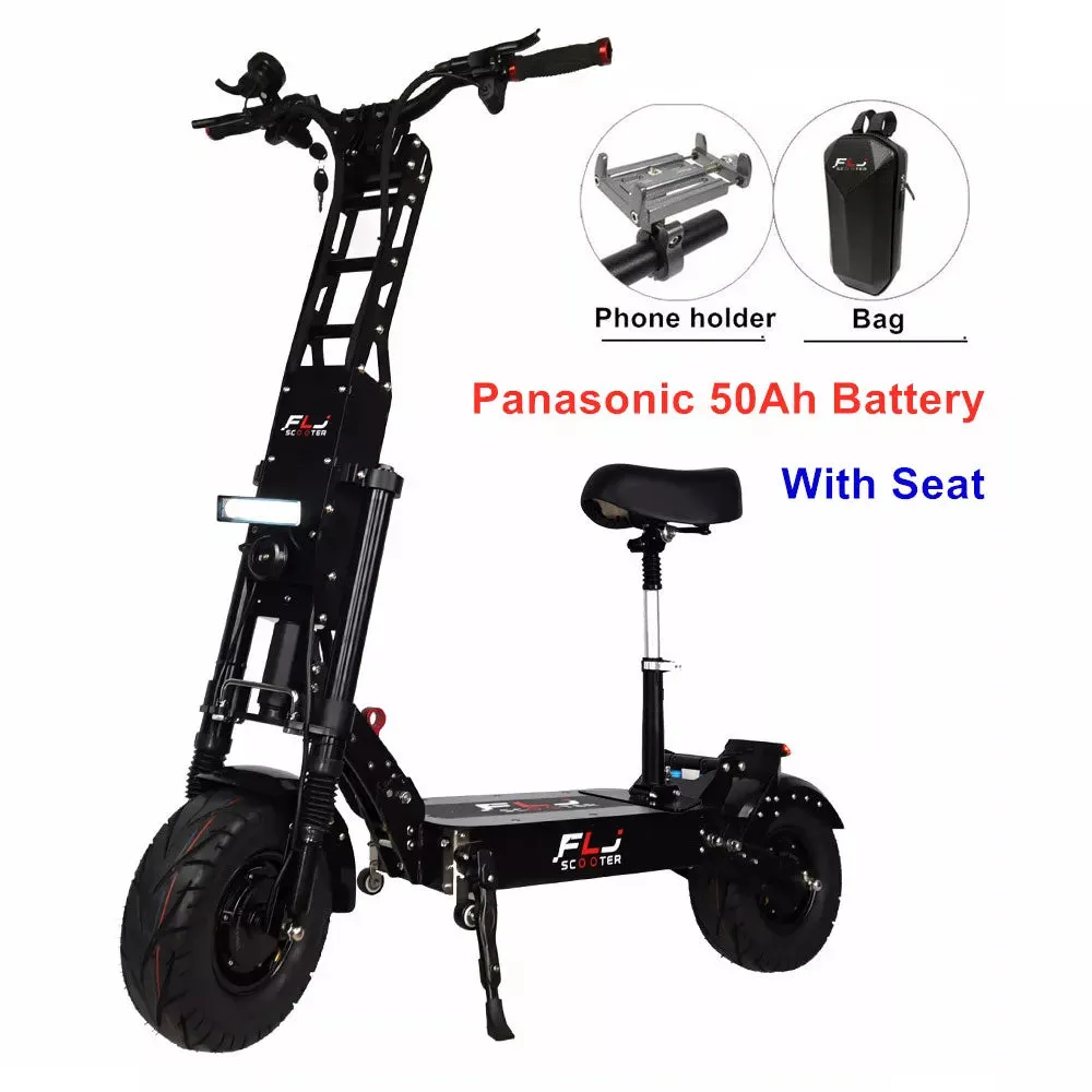 Super Offer SPAIN STOCK FLJ Upgraded 13inch 6000W 50AH Powerful Electric Scooter
