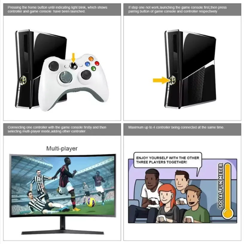 Xbox 360 Wireless Ergonomic Design Controller
