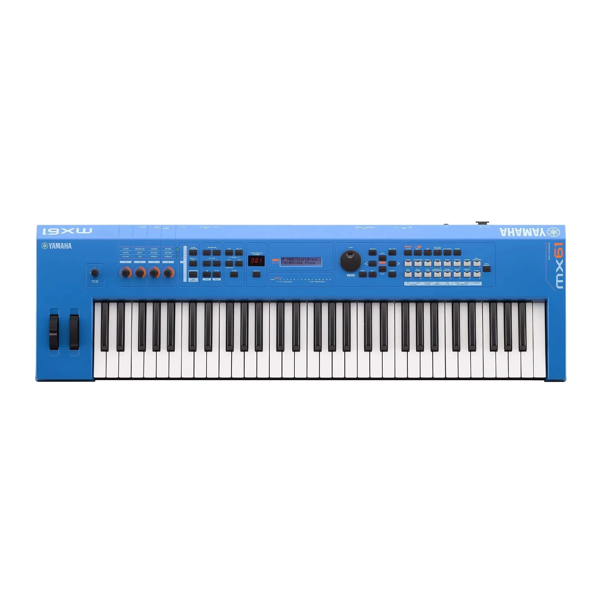 Yamaha MX 61 Key Music Production Synthesizer V2 - Electric Blue